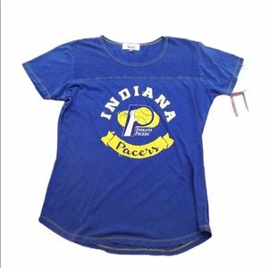 Indiana Pacers round neck blue tee with mesh inserts